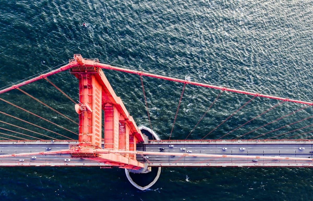 Aerial view of the Bay Area